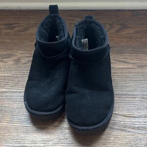 Kids Black Cozy Winter Boots - Unbranded